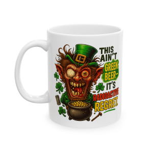 11oz Radioactive Regret Leprechaun Mug